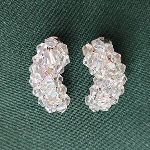 Vintage AB clip-on earrings